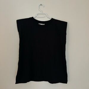 Zara Black Boxy Tank Top